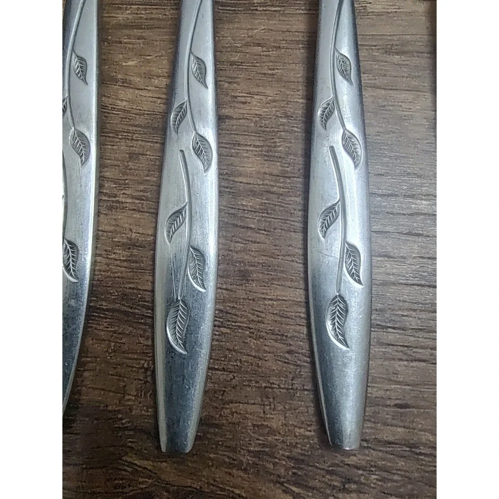Nasco Stainless Flatware Haiti Pattern Lot of 7 Forks 7¼